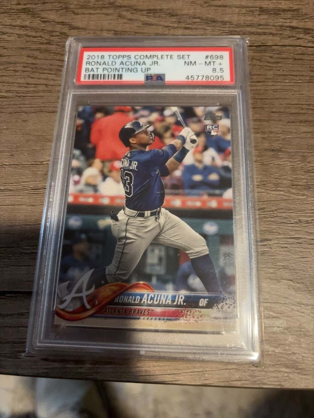2018 Topps Ronald Acuna Jr. Rookie Card #698 PSA 8.5 NM-MT+